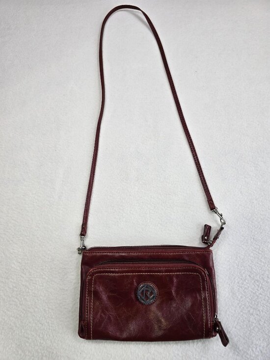Relic Handbags - Relic Brick Red Faux Leather Crossbody Bag